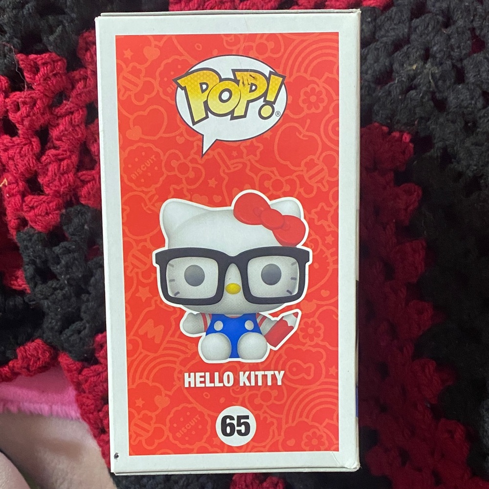 Funko Hello Kitty Flocked Figure with Red Bow - Picture 2 of 4